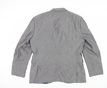 Next Men's Grey Blazer, 42S, Formal Jacket