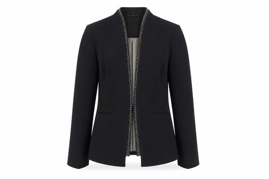 Next Women's Black Blazer, Size 14, Elegant Woven Business Wear