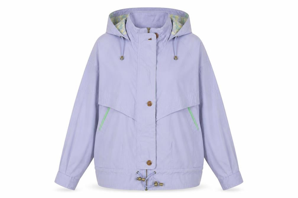 C&A Women's Purple Anorak Jacket Size 14 Relaxed Fit