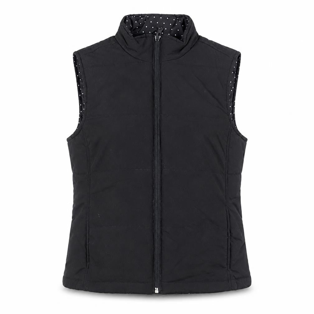 Mia Moda Women's Black Sleeveless Waistcoat M
