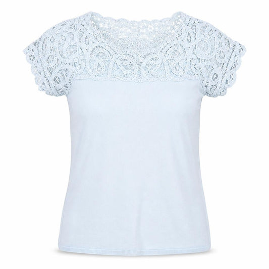 Phase Eight Women's Blue Crochet Blouse - Size 12