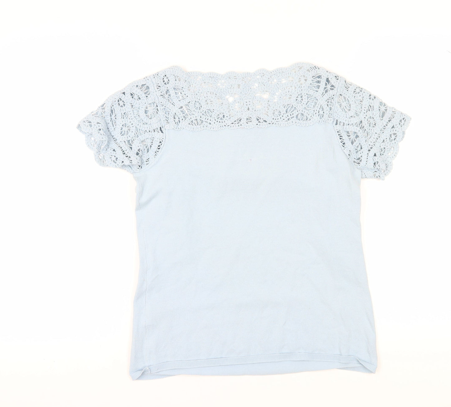 Phase Eight Women's Blue Crochet Blouse - Size 12