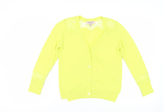 Juicy Couture Women's Green Cardigan S, V-Neck