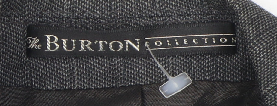 Burton Men's Grey Pinstripe Blazer Size 40R