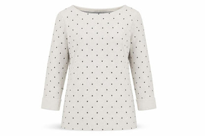 Cynthia Rowley Women's Beige Polka Dot Pullover Jumper L