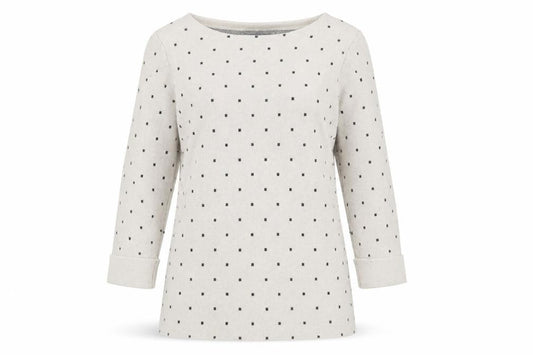 Cynthia Rowley Women's Beige Polka Dot Pullover Jumper L