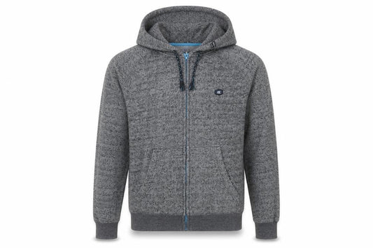 Billabong Men's Grey Full Zip Hoodie, Size S, Regular Fit