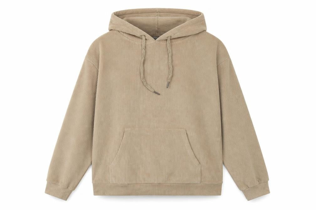 Brave Soul Women's Beige Medium Pullover Hoodie