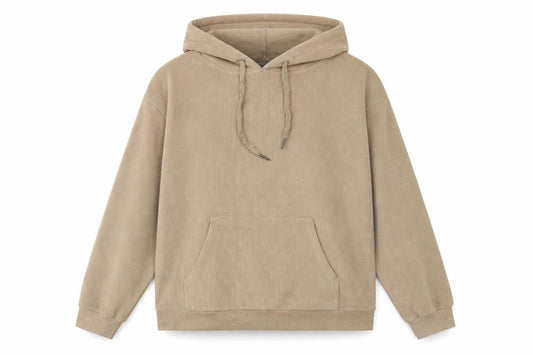 Brave Soul Women's Beige Medium Pullover Hoodie