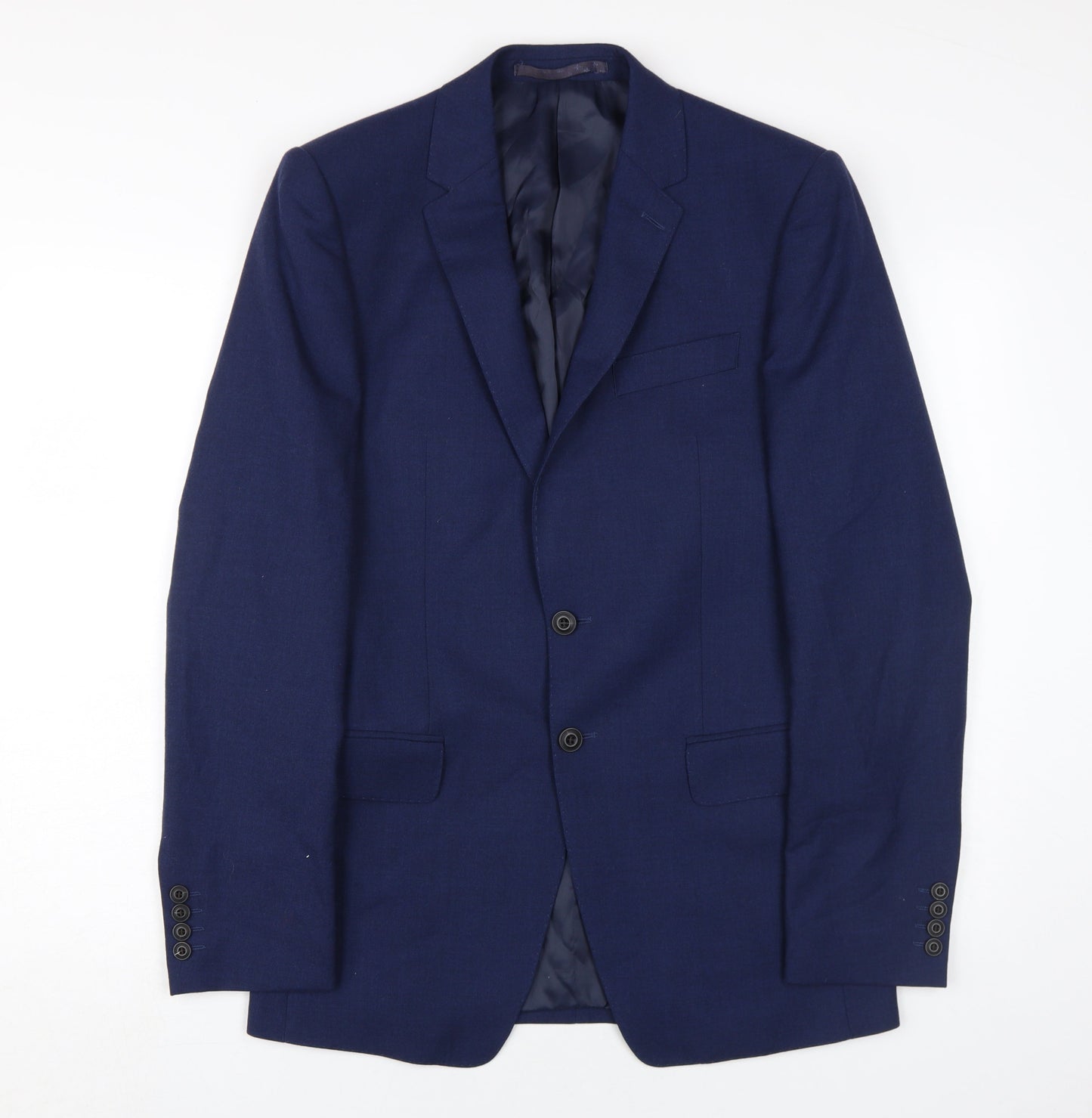 Marks and Spencer Men's Blue Wool Blazer 36L