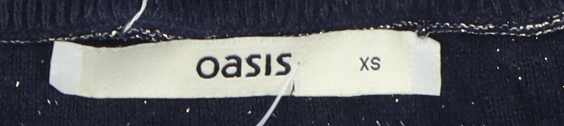 Oasis Women's Black XS Striped Jumper