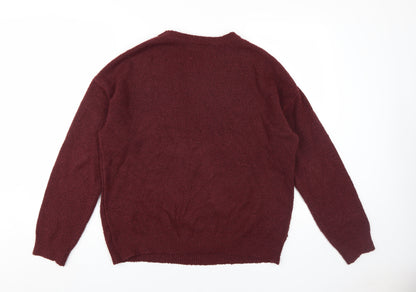 Preloved Harry Potter Women's Red Pullover Jumper L - Back