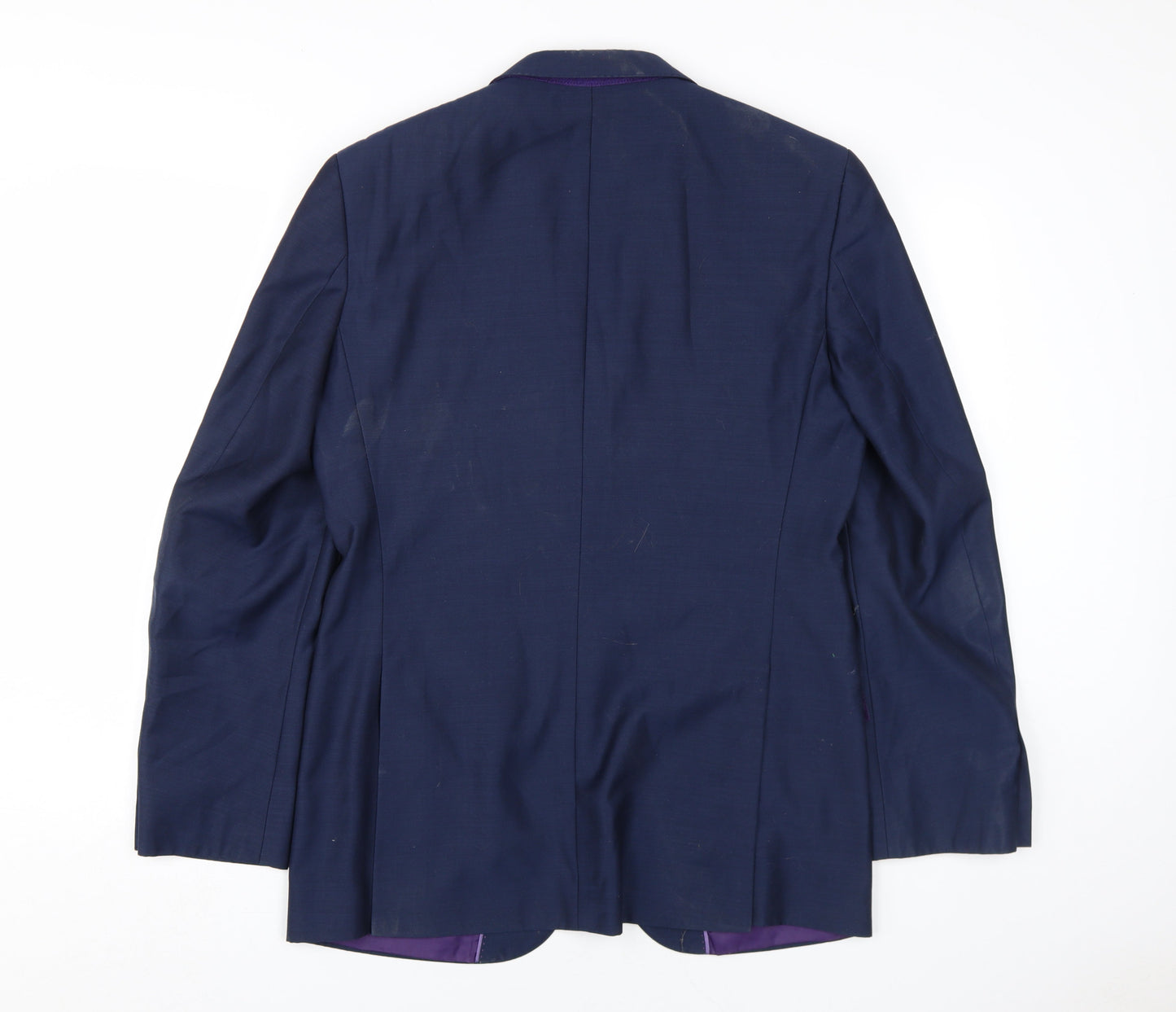 Marks and Spencer Men's Blue 38R Blazer - Classic Style
