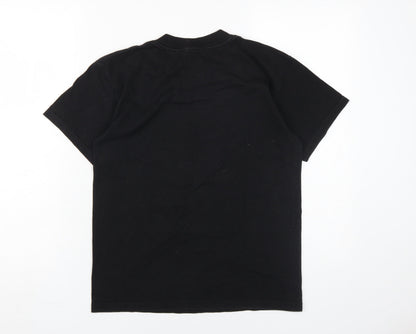 Back view of Superman boys’ black graphic t-shirt, size 10, years