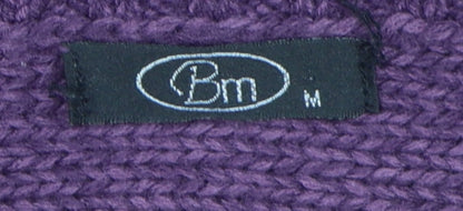 Bonmarché Women's Purple Collared Cardigan M