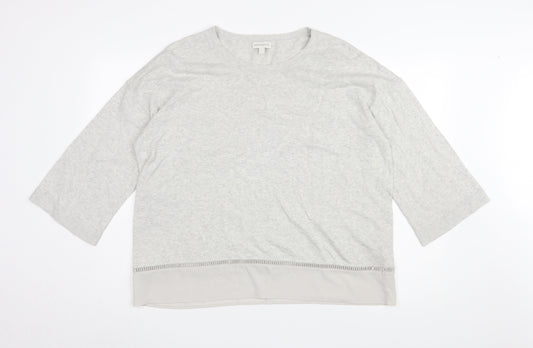 Monsoon Women’s Grey Pullover Jumper, Size L, Casual Knit