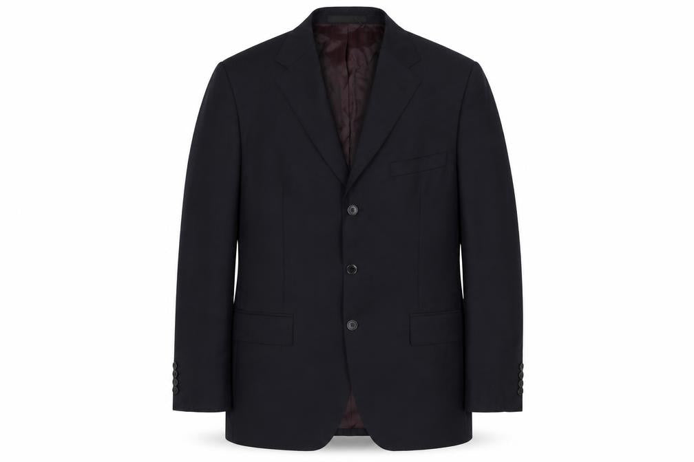 Marks & Spencer Men's Black Wool Blazer, Size 42R, Formal