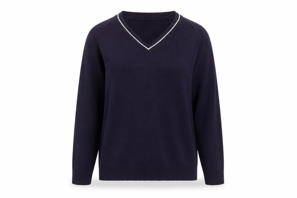 Magicfit Women's Blue V-Neck Jumper Size 8