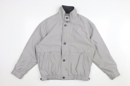 Baracuta Men's Grey Bomber Jacket Size S Polyester