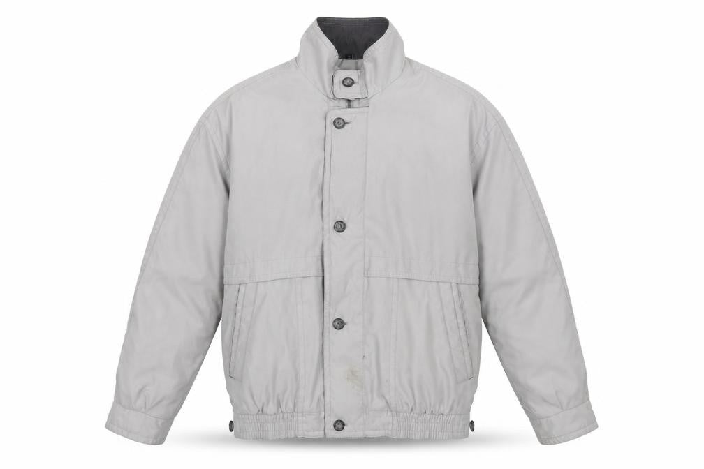 Baracuta Men's Grey Bomber Jacket Size S Polyester
