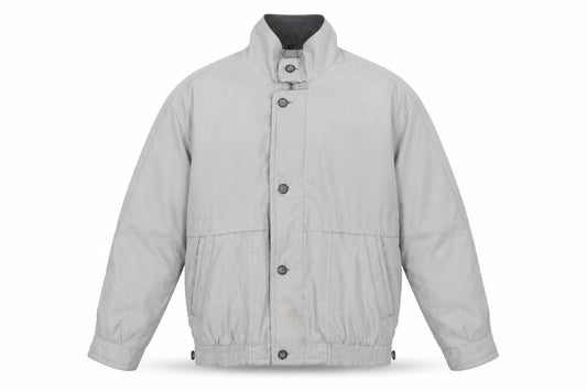 Baracuta Men's Grey Bomber Jacket Size S Polyester