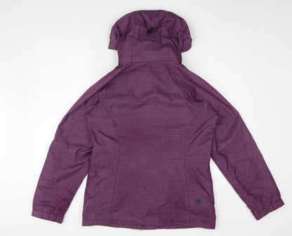 Marmot Women's Purple Hooded Rain Jacket M