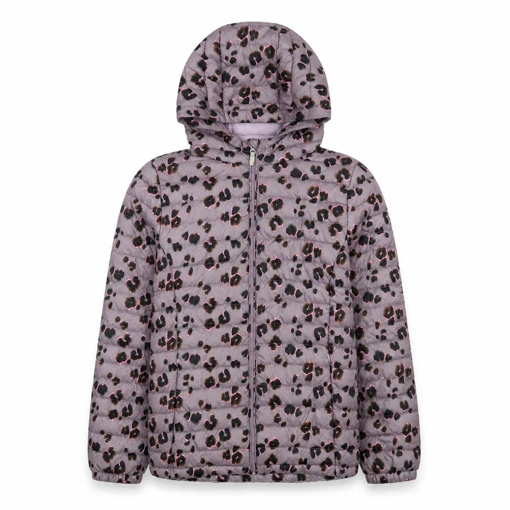 Next Girls Leopard Print Puffer Jacket 16 Years Hooded