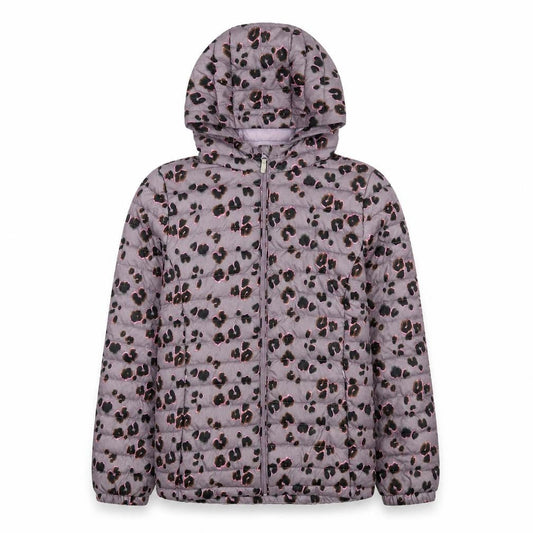 Next Girls Leopard Print Puffer Jacket 16 Years Hooded
