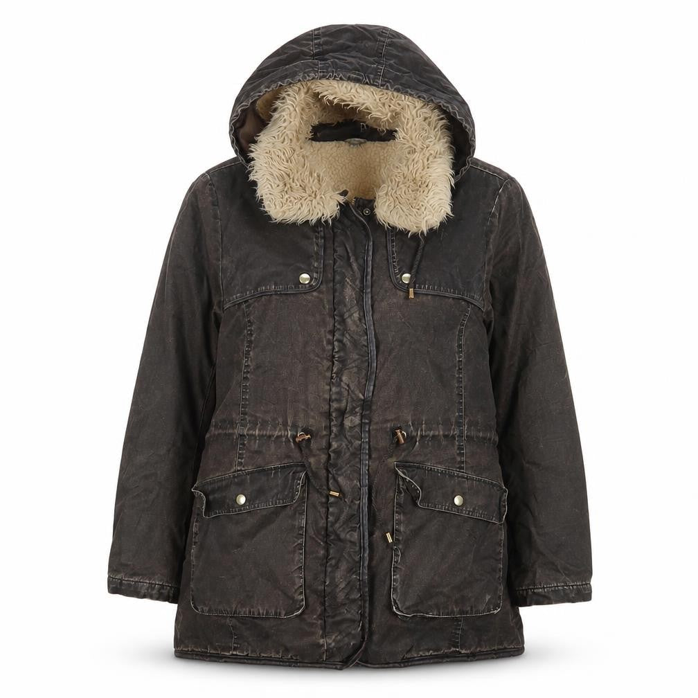 Marks & Spencer Women's Brown Fur Trim Parka Size 20