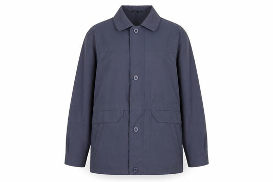 BHS Womens Blue Mid-Length Jacket - Casual Size L