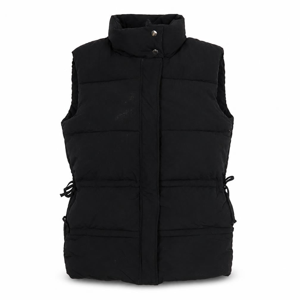 Missguided Women's Black Puffer Waistcoat Size 8