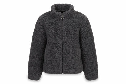 New Look Teens Black Fleece Jacket Size 14 Casual Wear