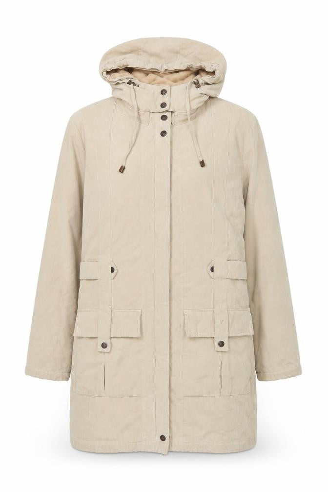 Klass Collection Women's Beige Parka Jacket Size M