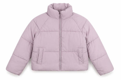 Monki Women's Purple XS Puffer Jacket
