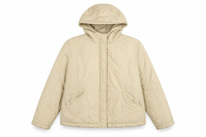 Front view of Dorothy Perkins Women's Beige Puffer Jacket, size 20