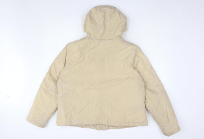 Back view of Dorothy Perkins Women's Beige Puffer Jacket, size 20