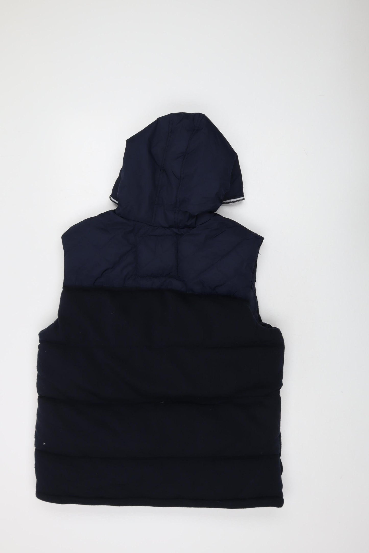 Huddersfield Town Men's Blue Hooded Puffer Waistcoat L