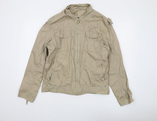 Burton Men's Beige Military Jacket - M - Lightweight