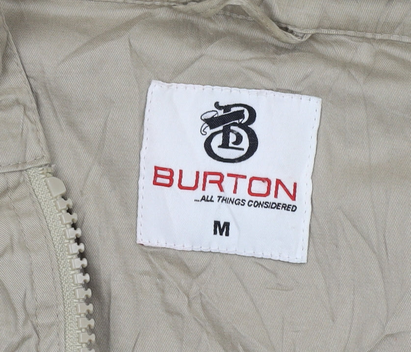 Burton Men's Beige Military Jacket - M - Lightweight