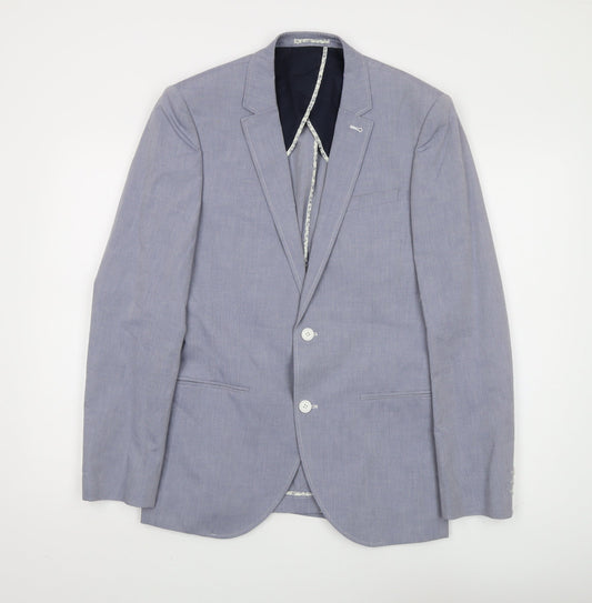 Next Men's Grey Blazer, Size 38R, Regular Fit