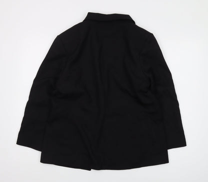 H&M Women's Black Blazer 14 Notch Lapel Elegant