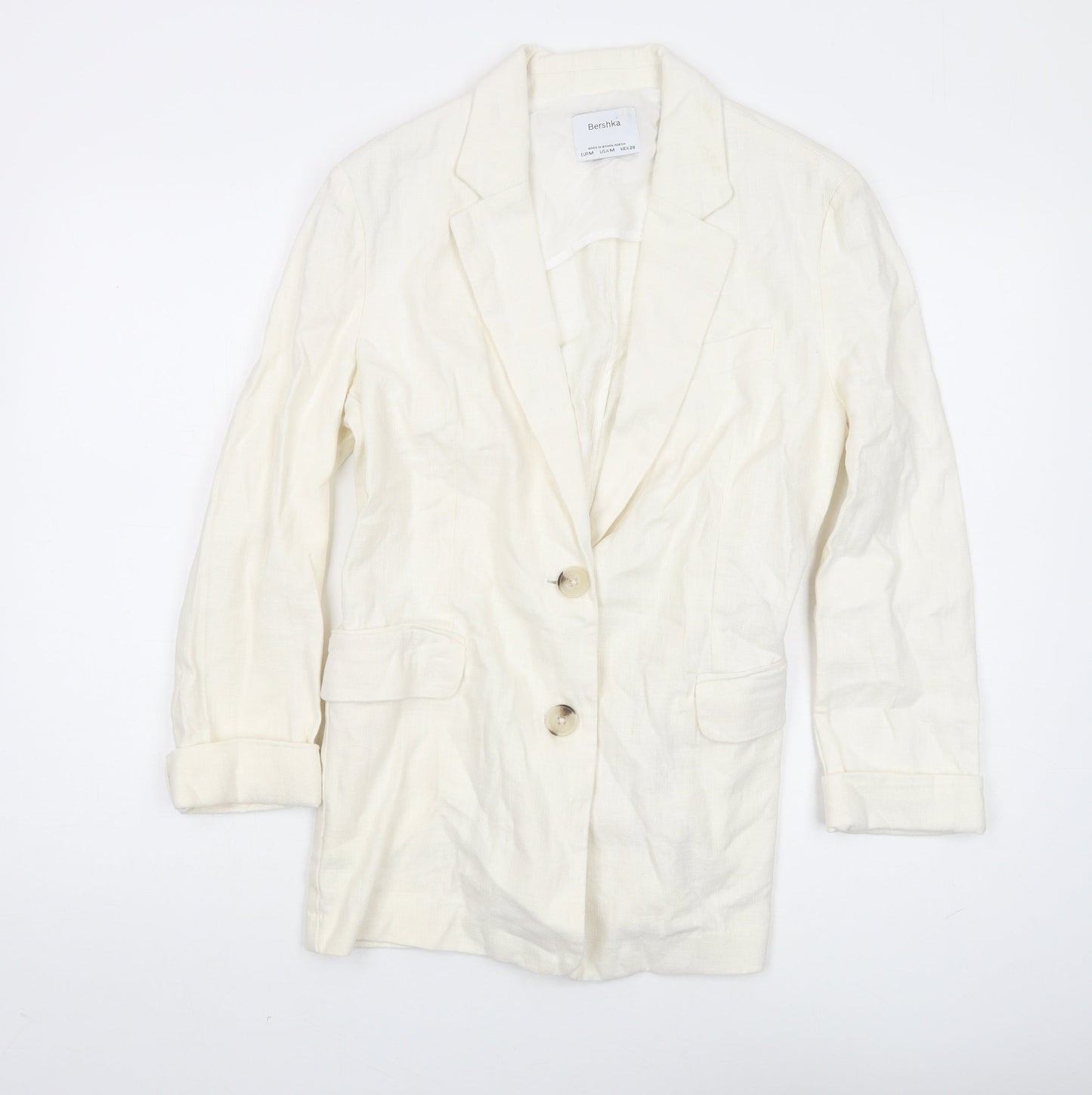 Bershka Women’s Ivory Blazer Size 12
