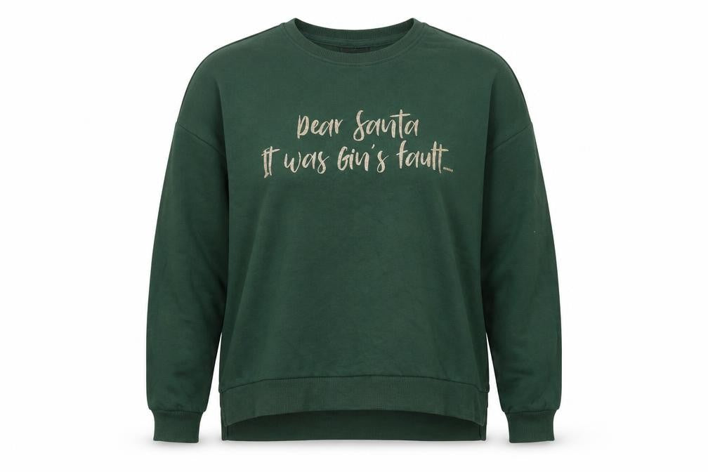 Only Women's Green Christmas Pullover Sweatshirt - L