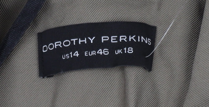 Dorothy Perkins Beige Women's Blazer UK 18 Belted