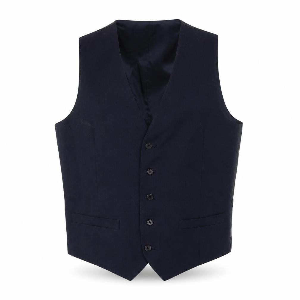Marks & Spencer Men's Navy Suit Waistcoat, Size 36R, Regular Fit