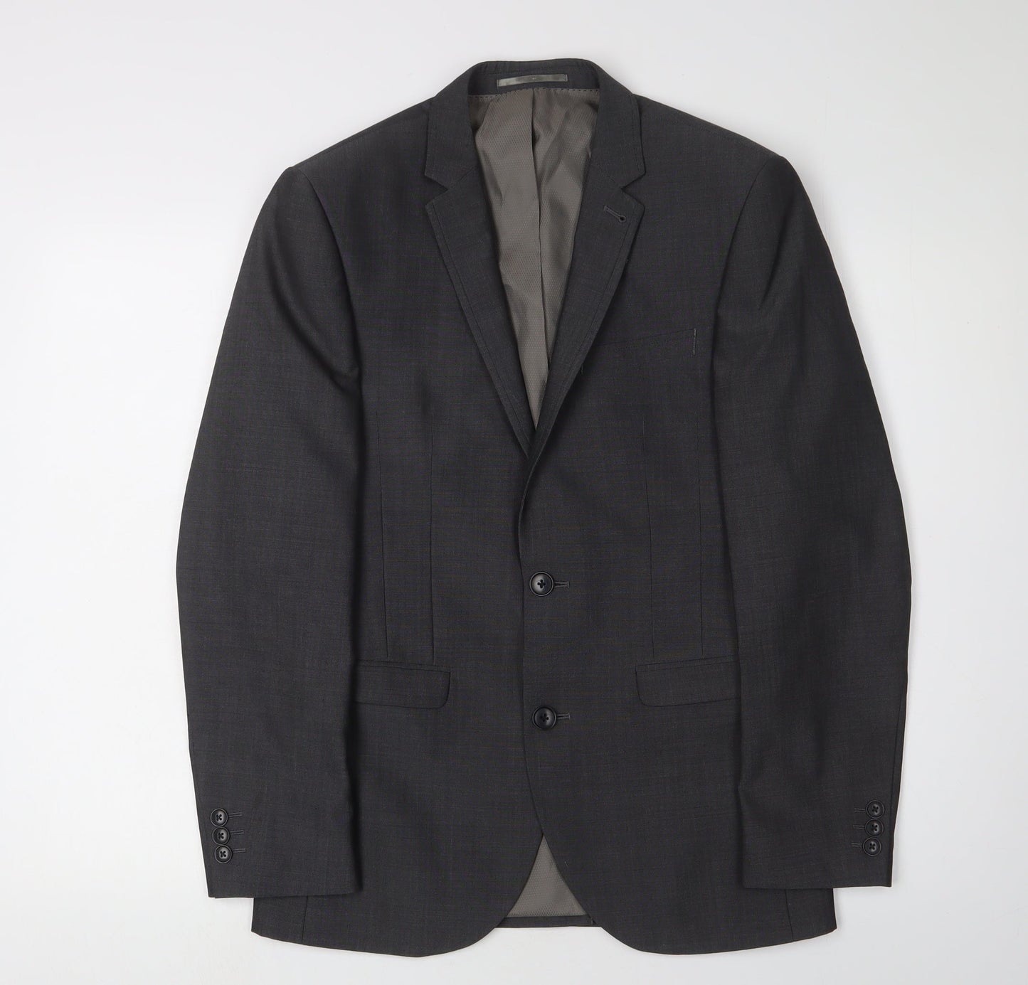 Next Men's Grey 36S Slim Fit Suit Jacket