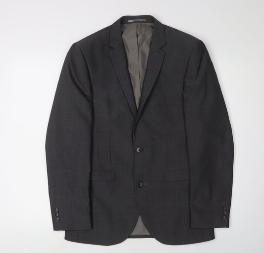 Next Men's Grey 36S Slim Fit Suit Jacket