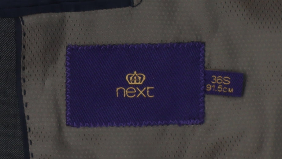 Next Men's Grey 36S Slim Fit Suit Jacket