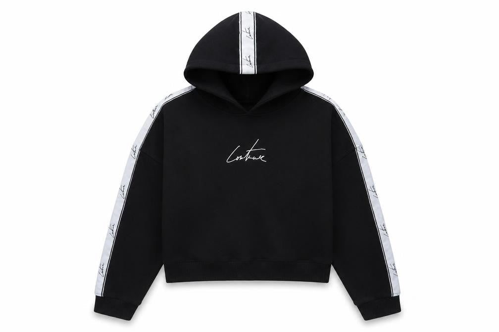 The Couture Club Women's Black Hoodie, Size S, Pullover