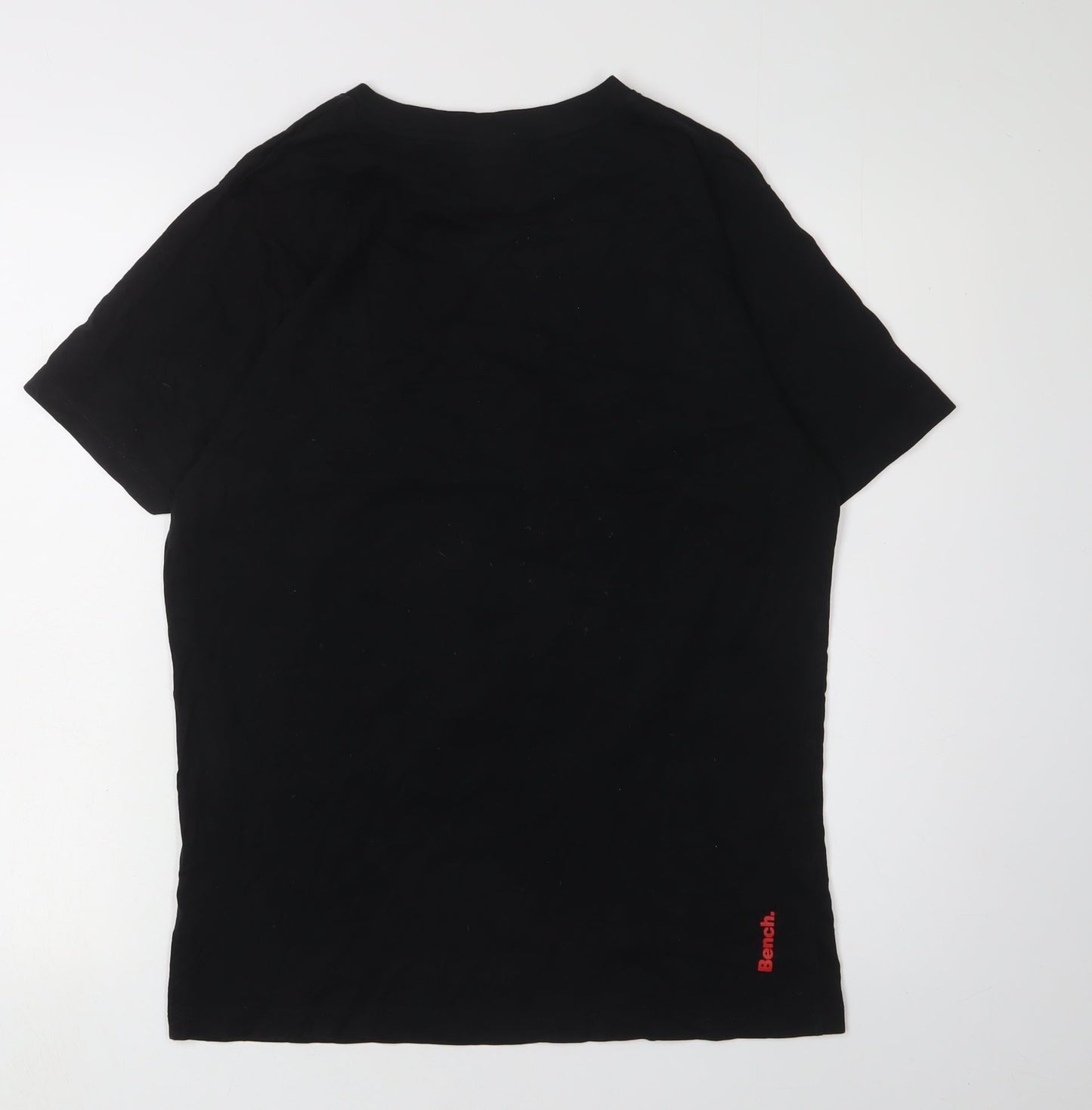 Bench Black Graphic T-shirt Size L